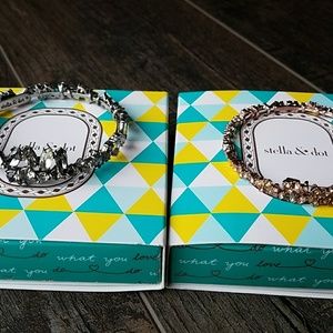 2 NEW Stella & Dot Hera coil bracelets